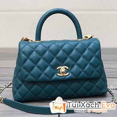 Túi Xách Chanel CocoHandle Bag Siêu Vip Màu Xanh Đẹp M92990.