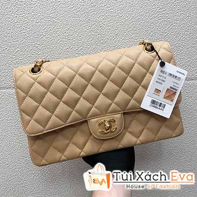 Túi Xách Chanel Classic Flap Bag SIêu Cấp Mảu Vàng Đẹp M1112.