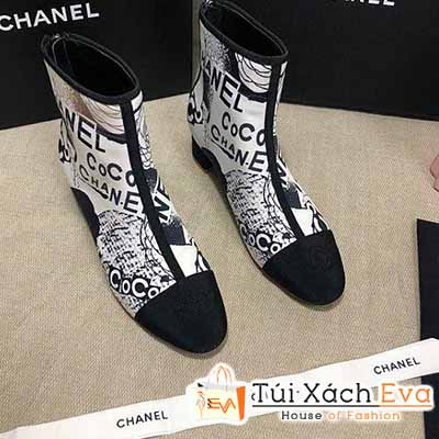 Giày Boot Chanel Siêu Cấp Màu Trắng Đẹp.