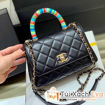 Túi Xách Chanel Coco Handle Bag Siêu Vip Màu Đen Đẹp M2215.