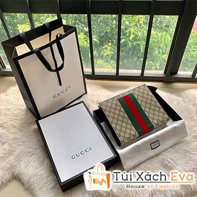 Ví Cầm Tay Gucci Supreme Bag Siêu Cấp Màu Xám Phối Sọc Đẹp M475316.
