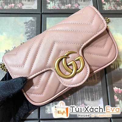 Túi Xách Gucci Marmont Bag Siêu Cấp Màu Hồng Đẹp M476433.