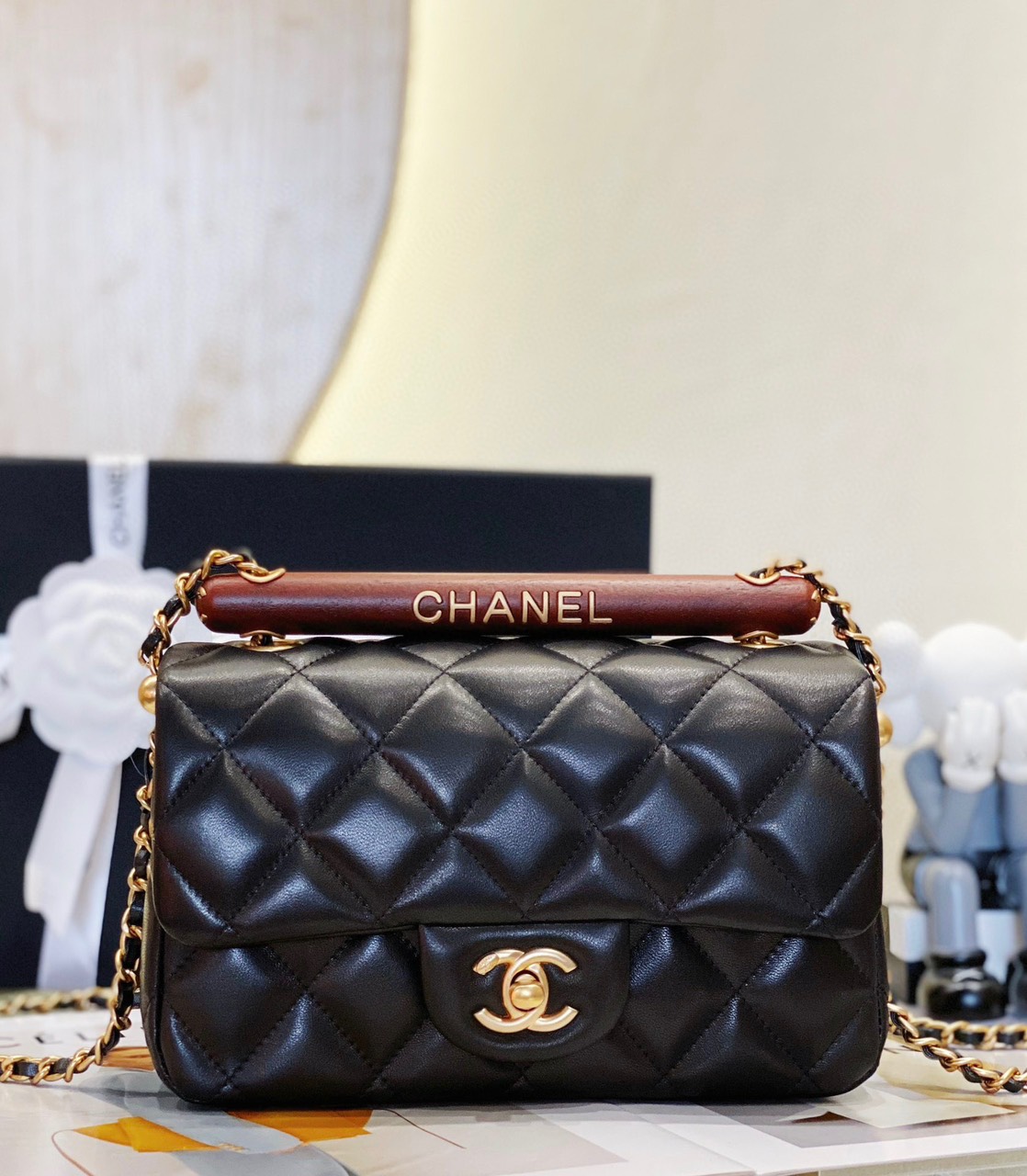Túi Xách Chanel Classic 23A Siêu Cấp Da Lì Size 21cm