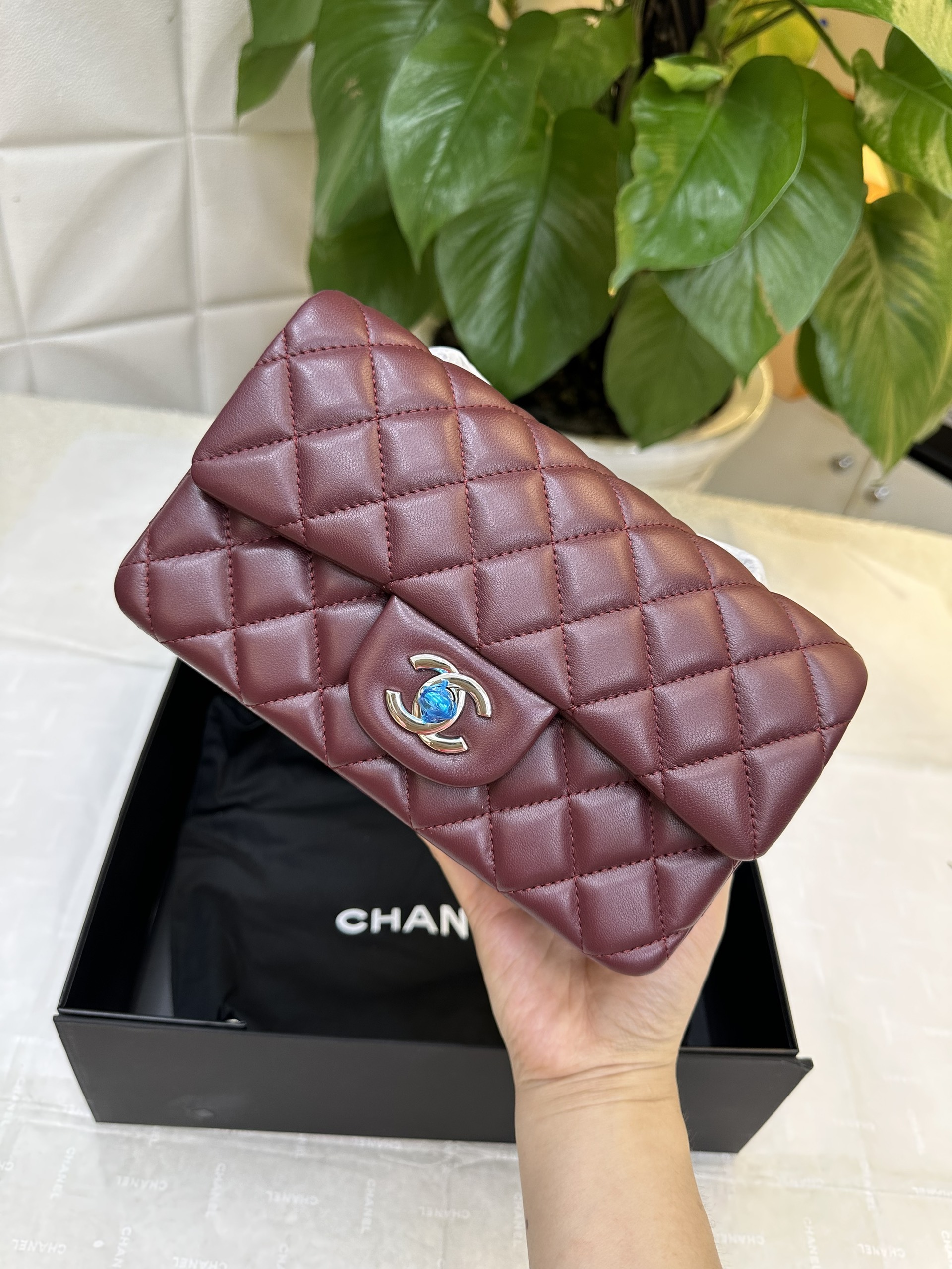 Túi Chanel CLassic Siêu Cấp Màu Đỏ Size 20cm