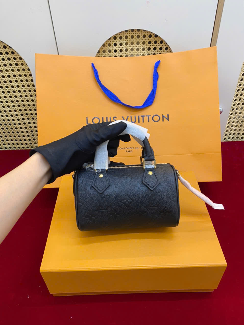 Túi Xách LV Nano Speedy M82450 Siêu Vip Size 16cm