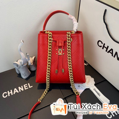 Túi Xách Chanel Drawstring Bag Siêu Cấp Màu Đỏ AS0310