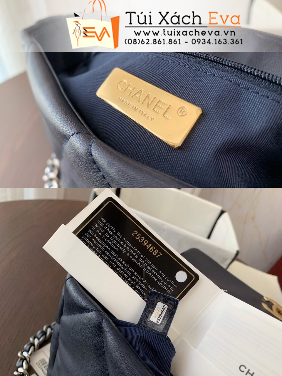 Túi Xách Chanel 19 Flap Bag Siêu Cấp Da lì Màu Đen