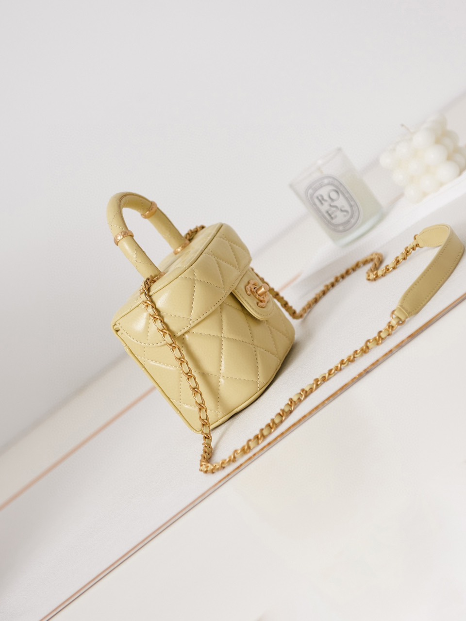 Túi Chanel AS3973 Siêu Cấp Mới Nhất Màu Vàng Size 15cm