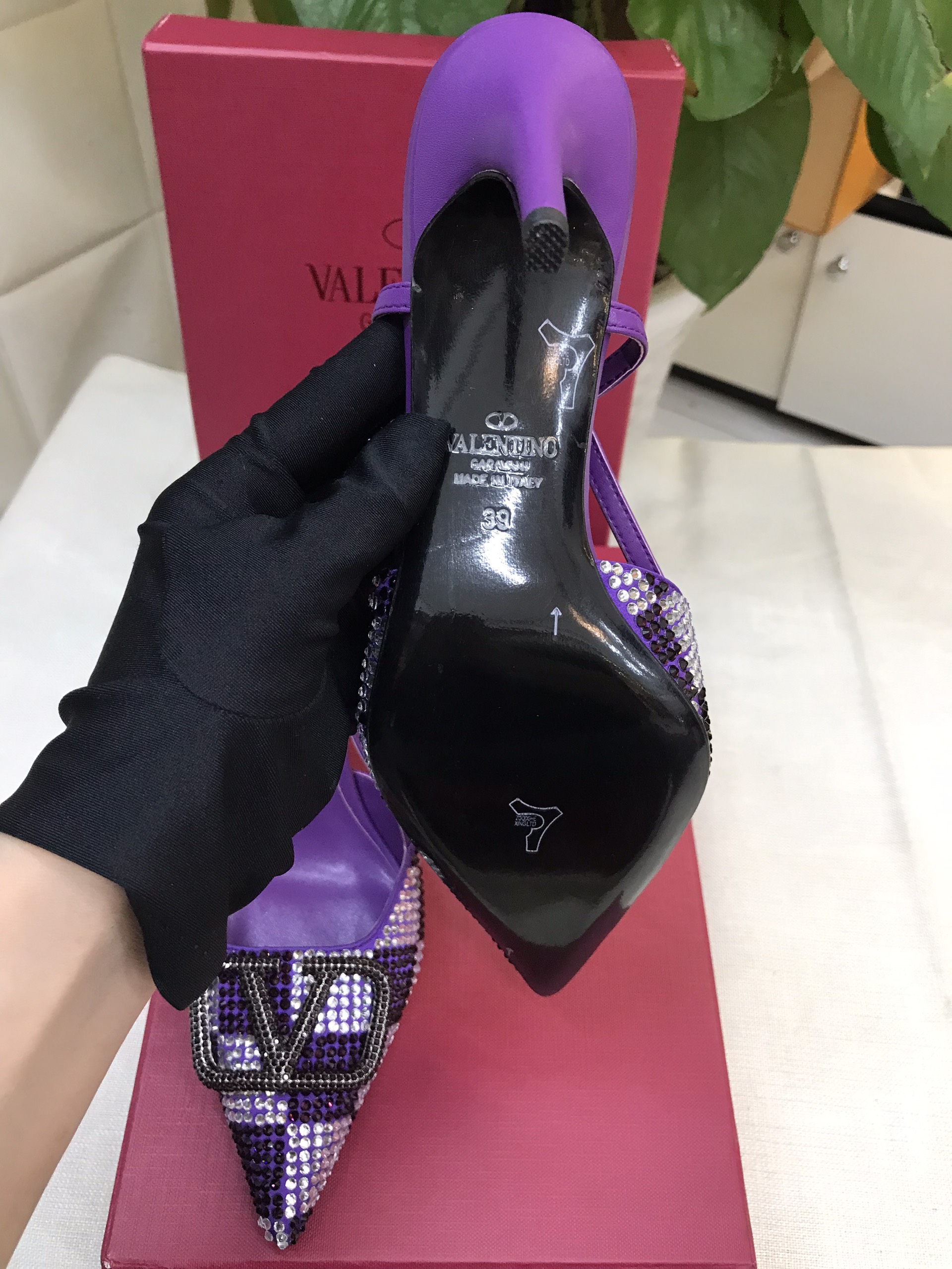 Giày Valentino Pumps Purple Siêu Cấp Size 39