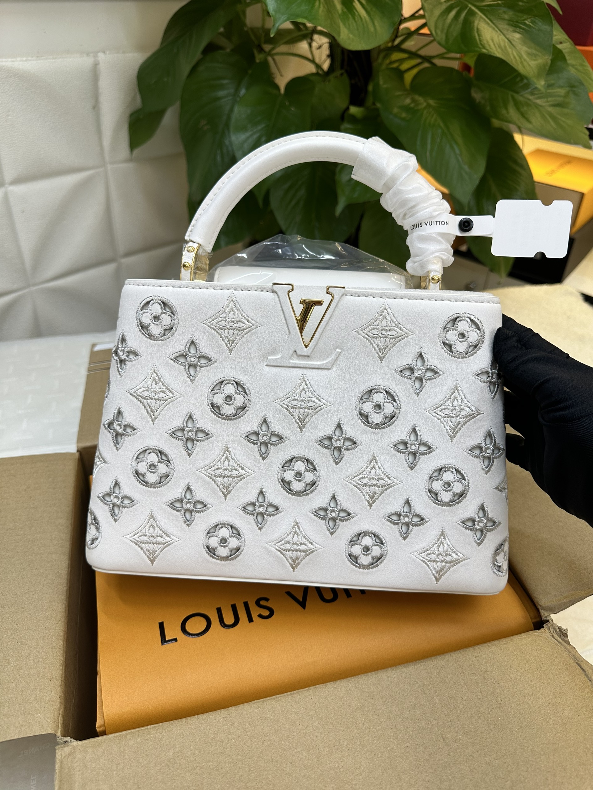 Túi LV Capucines BB White Vip Size 27cm