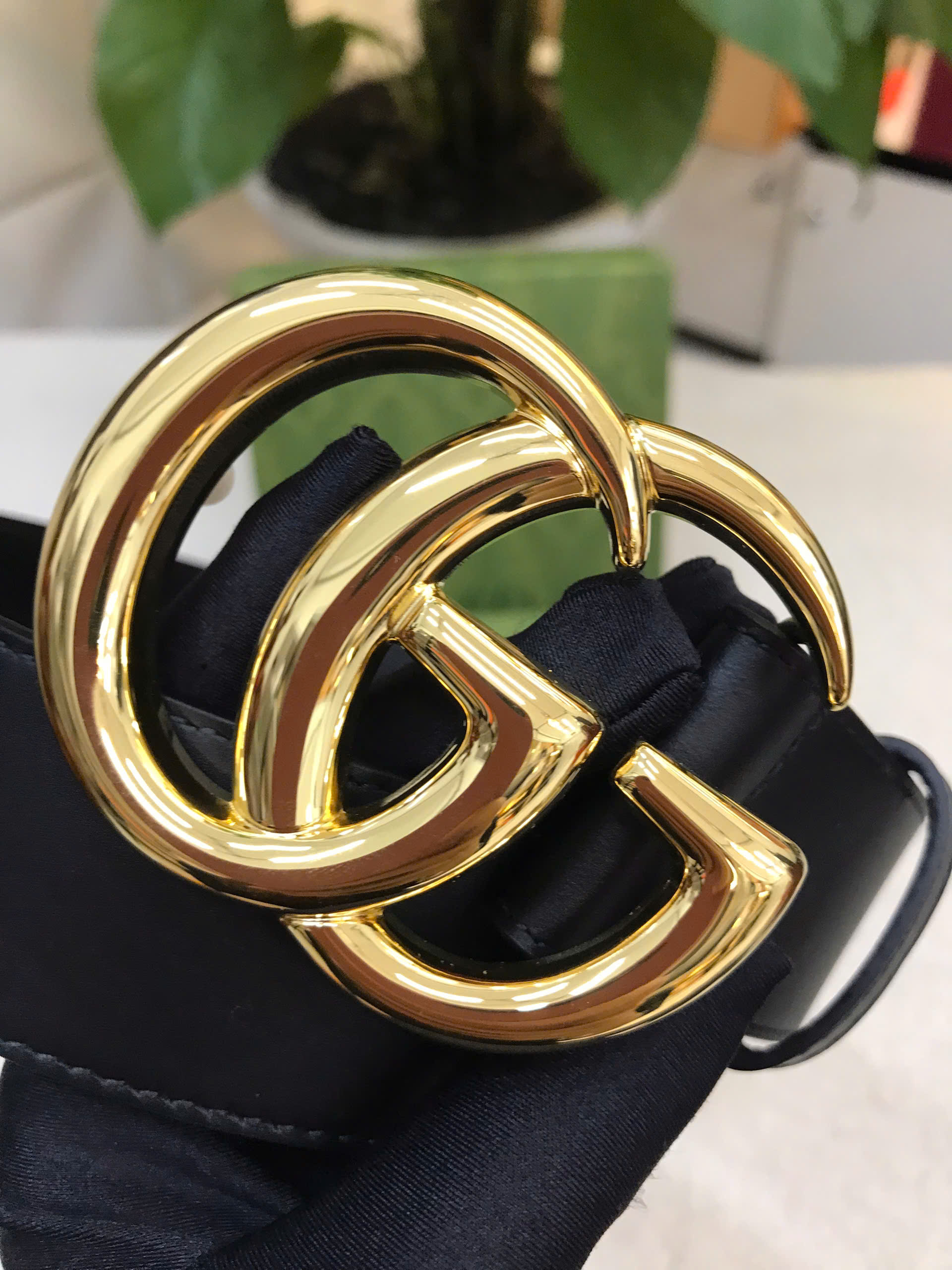 Thắt Lưng GG Marmont Leather Belt With Shiny Buckle Siêu Cấp