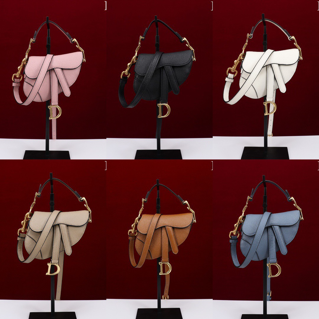 Tổng Hợp Các Mẫu Túi Xách Dior Siêu Cấp Mini Saddle Bag CD Màu Đen Size 12 x 7.5 x 5cm