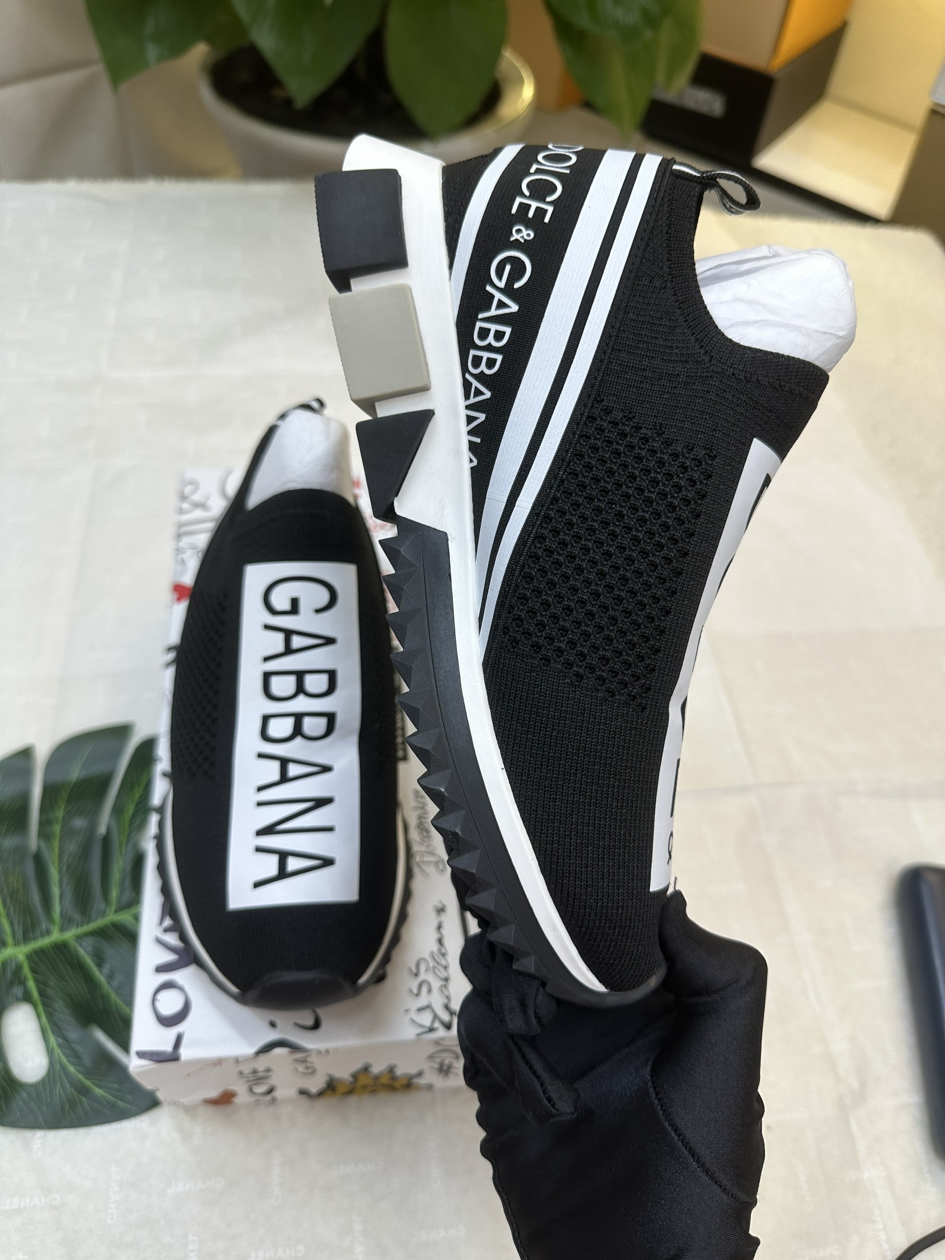 Giày Sneakers Dolce & Gabbana Siêu Cấp Màu Đen