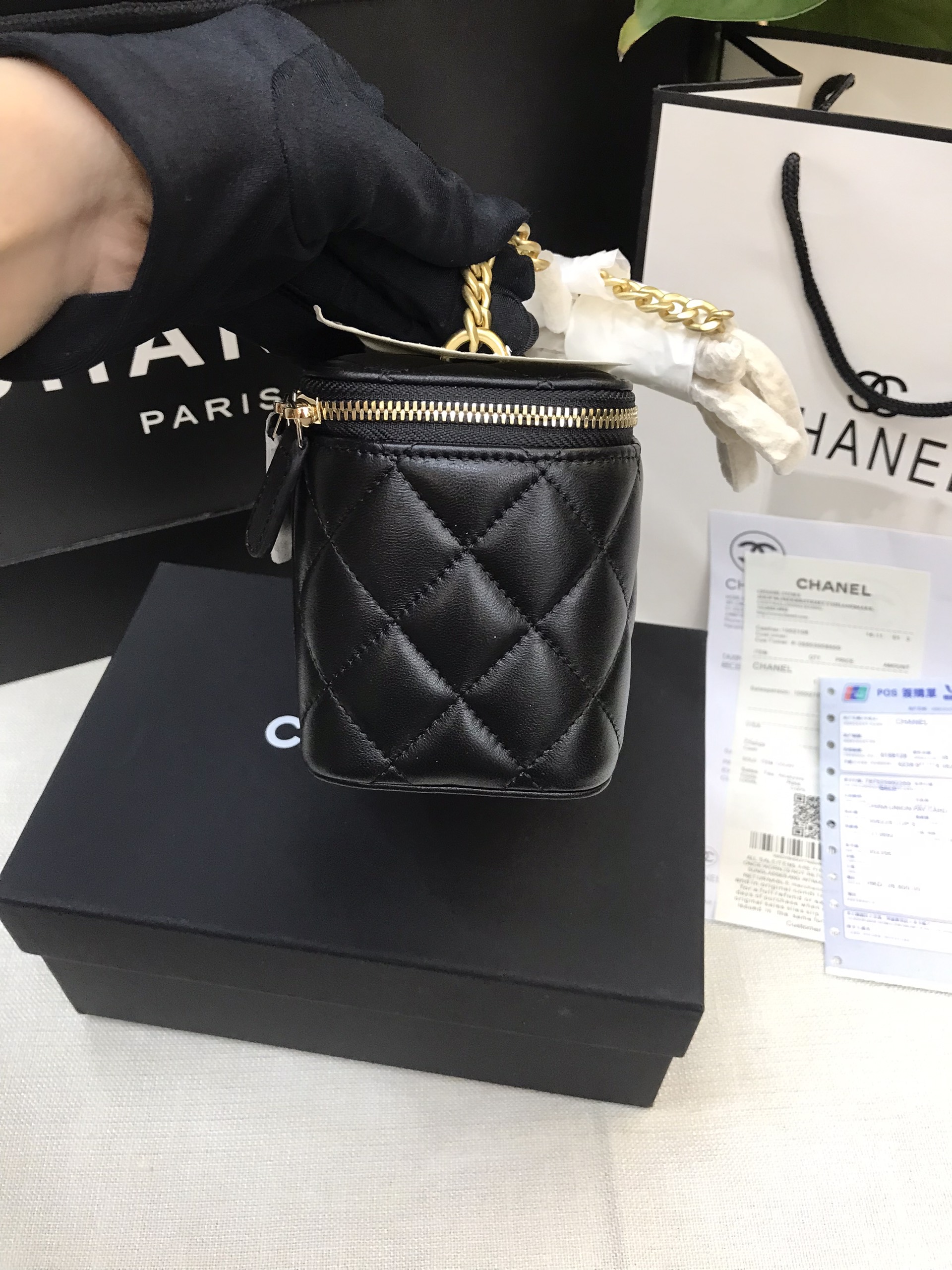 Túi Chanel Vanity Siêu Cấp Màu Đen Size 17cm