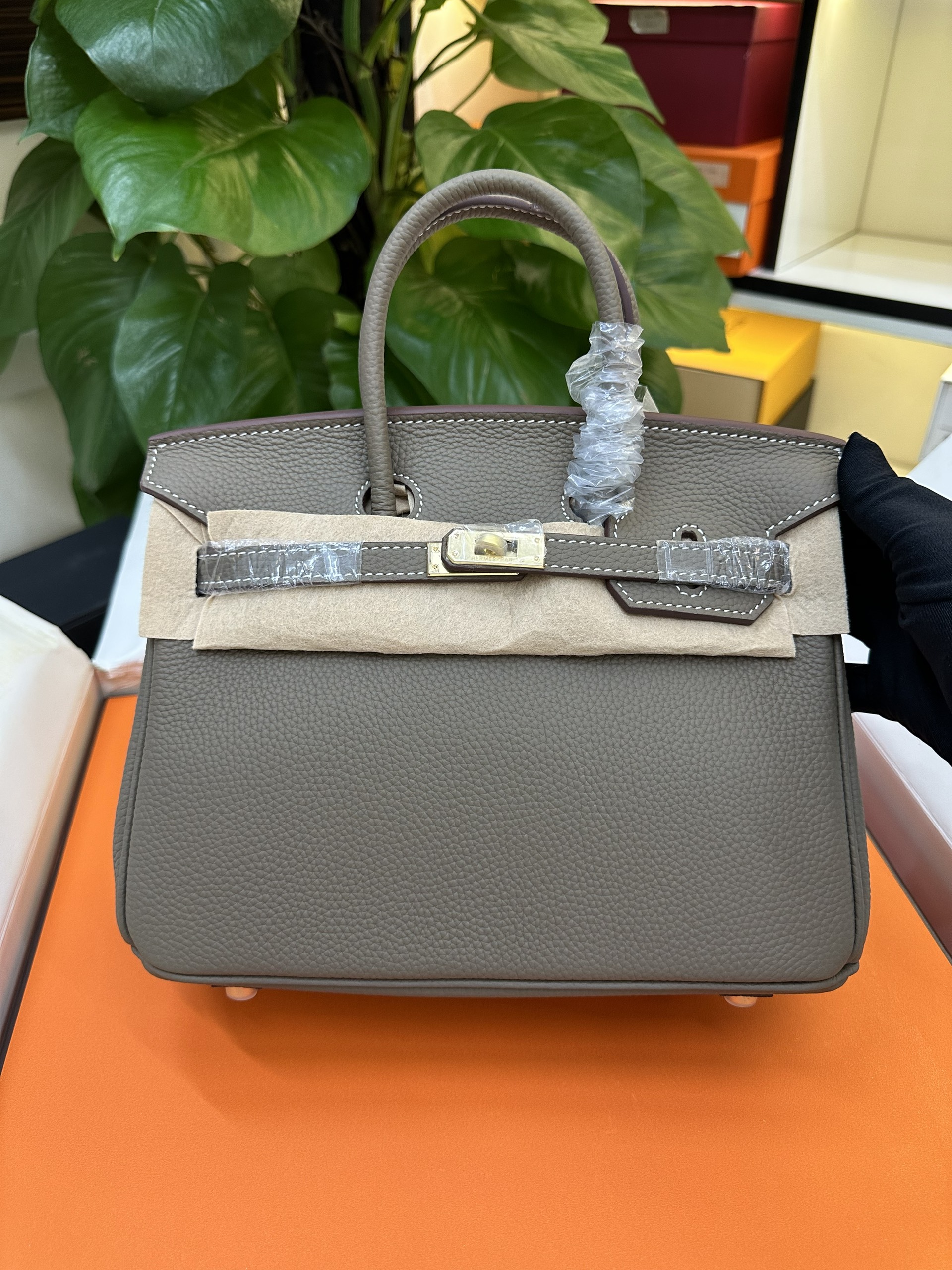 Túi Hermes Birkin 25 Super Màu Xám Size 25cm