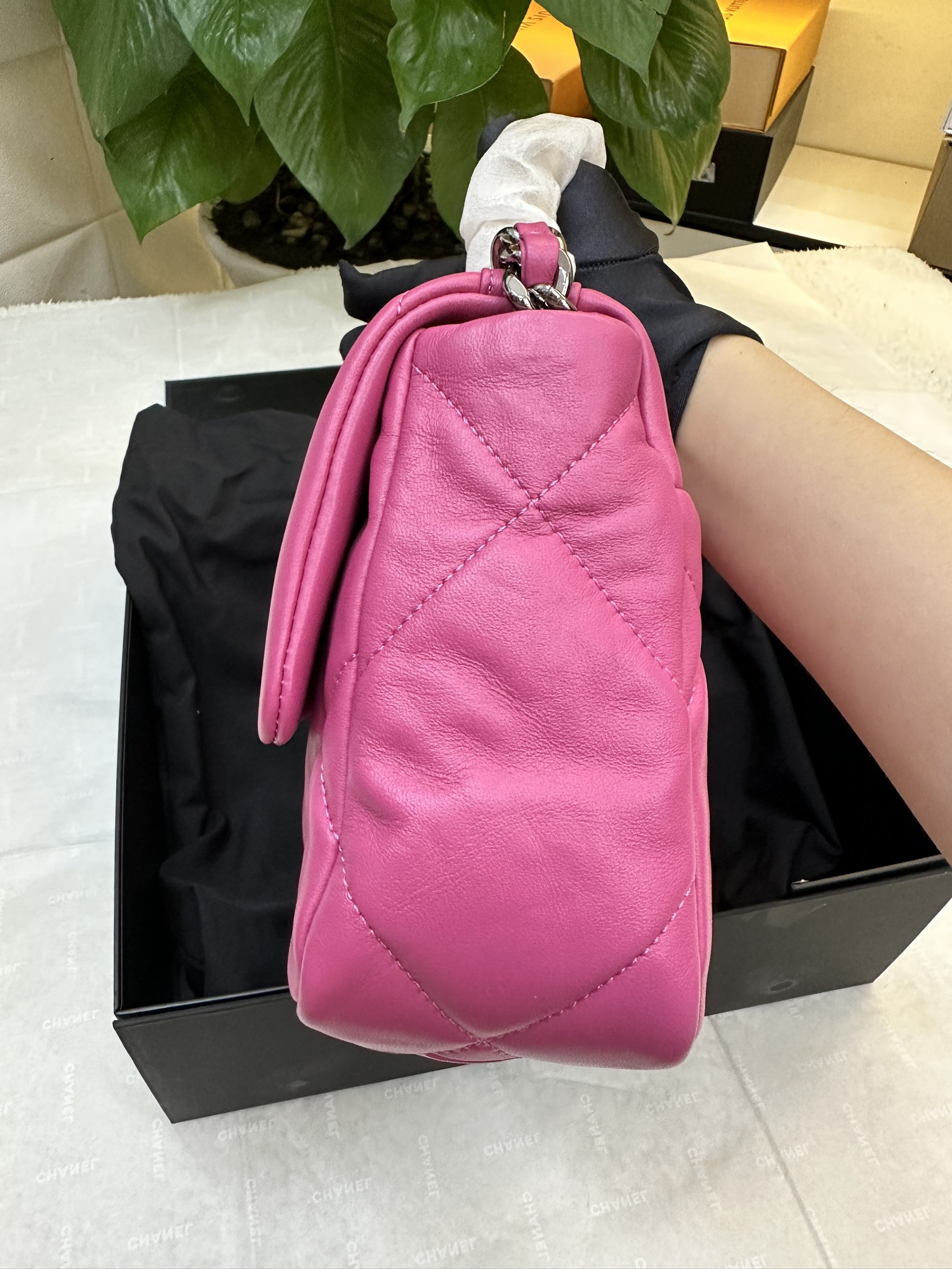 Túi Chanel 19 Flap Siêu Cấp Màu Hồng Size 26cm