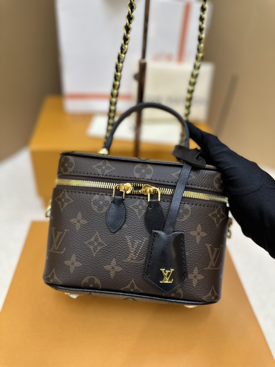 Túi Xách LV Vanity PM Super Màu Nâu Size 19cm M45165