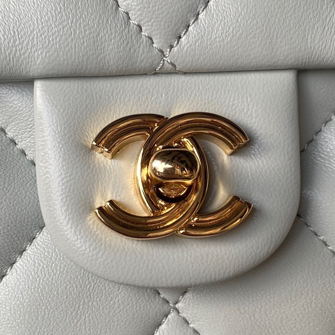 Túi Xách Chanel Classic Siêu Cấp Màu Xanh AS4023 Size 20cm