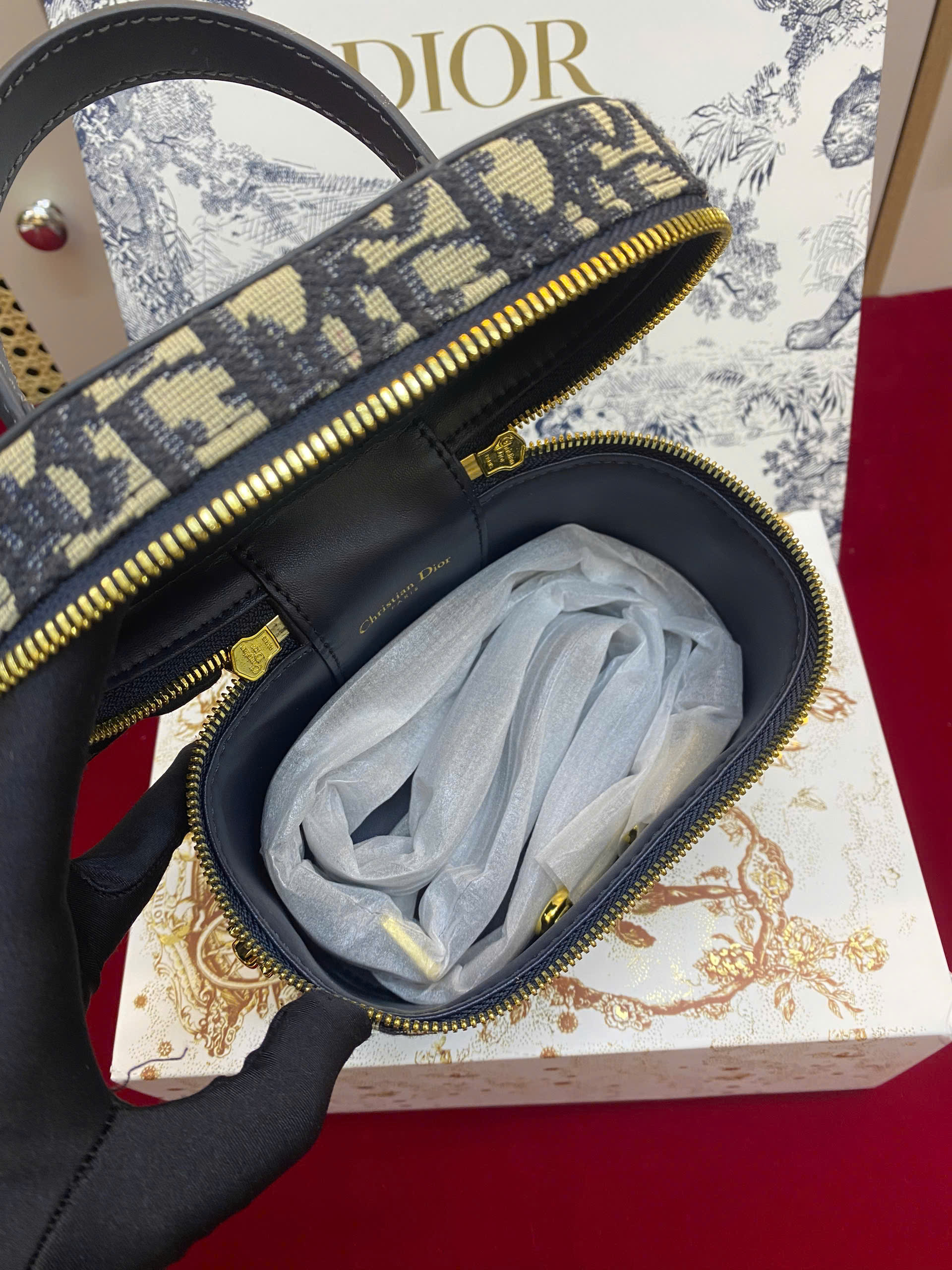 Túi Xách Dior Small CD Signature Vanity Case Super Size 16cm