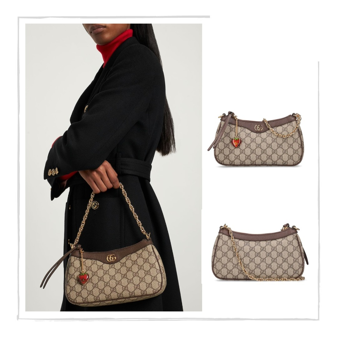 Túi xách Gucci Ophidia Super Màu Nâu Kèm Phụ Kiện Size 24cm