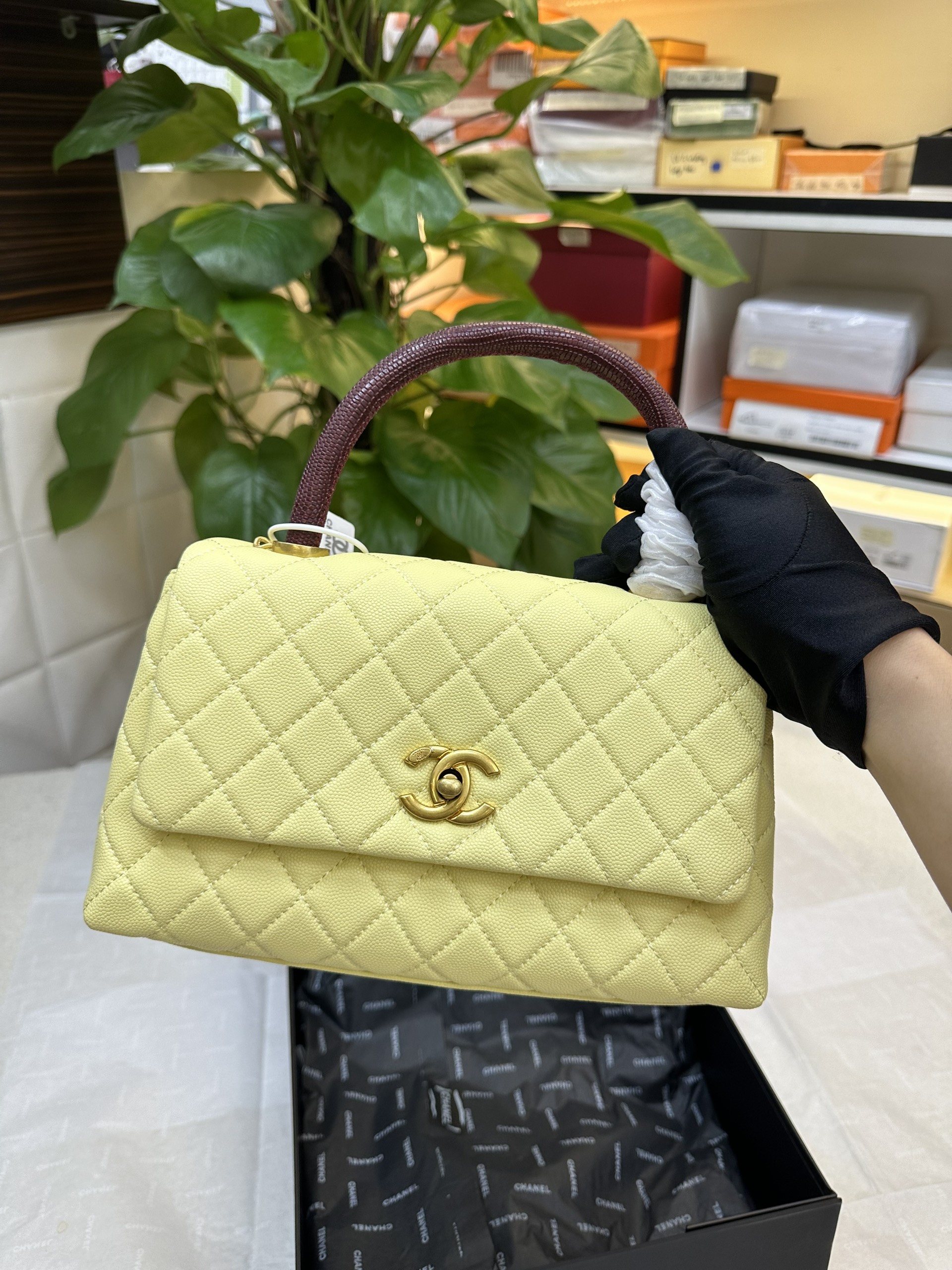 Túi Chanel CoCo Super Màu Xanh Size 23cm