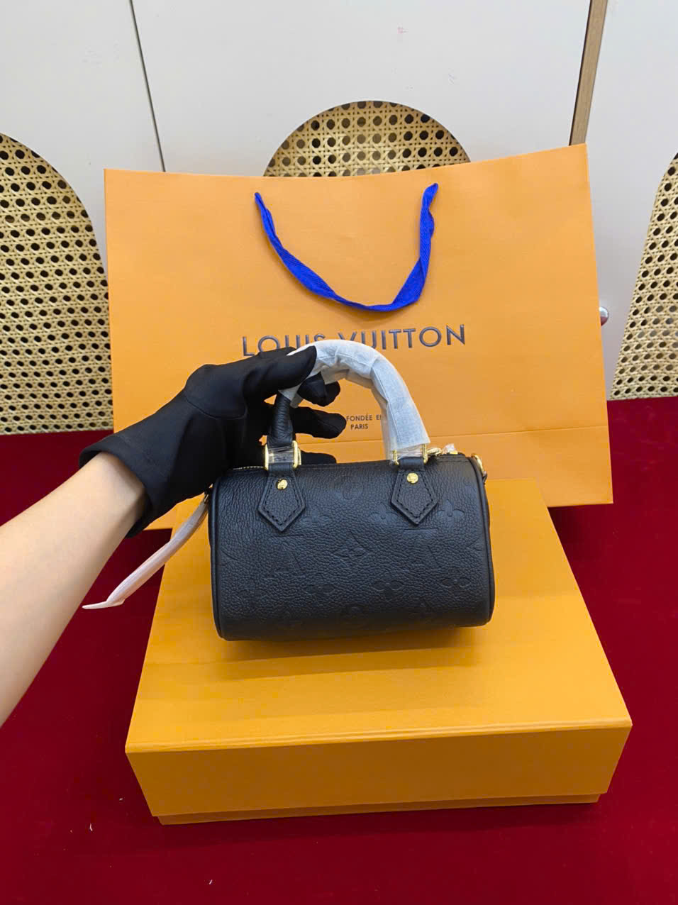 Túi Xách LV Nano Speedy M82450 Siêu Vip Size 16cm