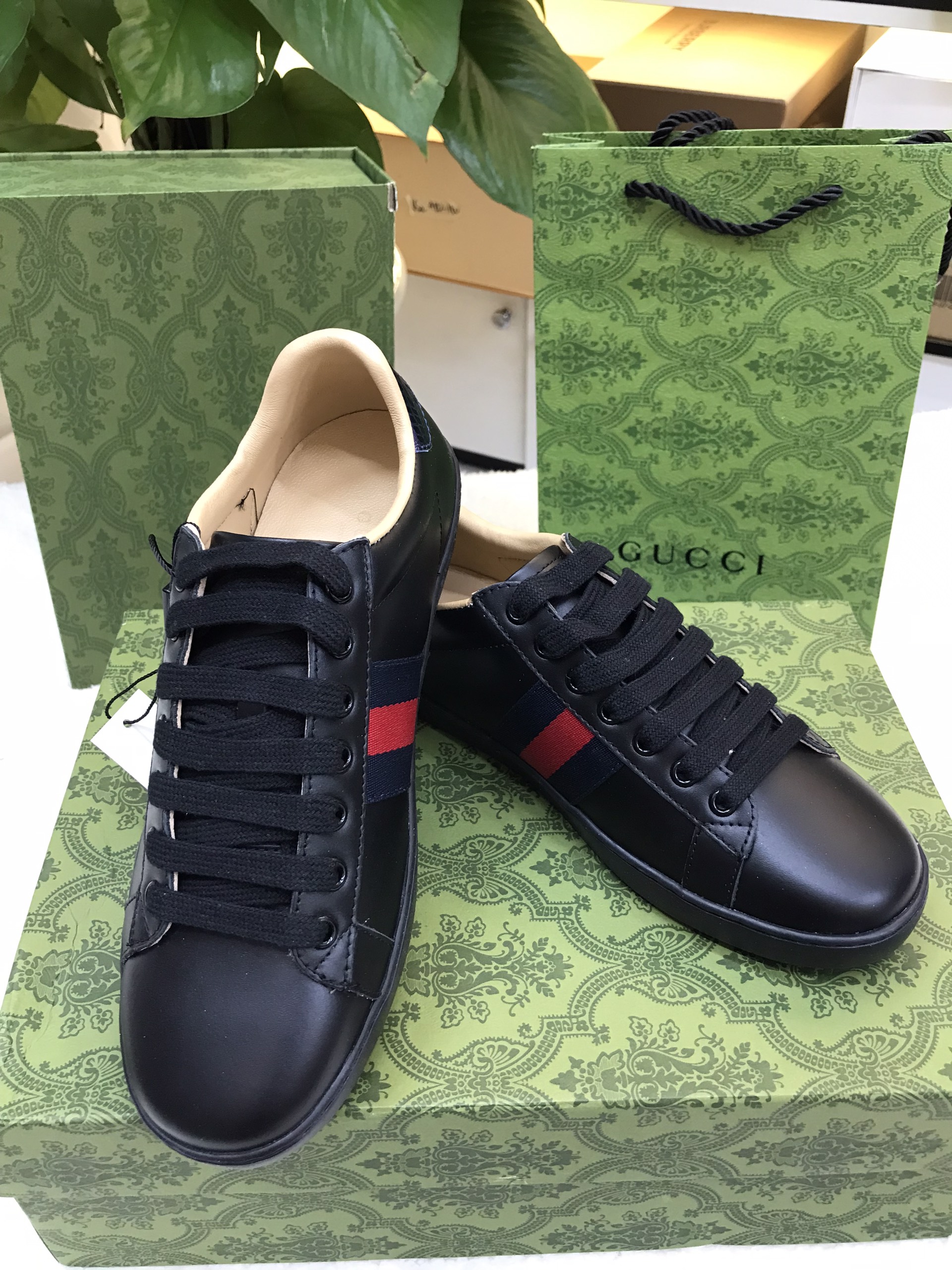 Giày Gucci Women Ace Embroidered Sneaker Siêu Cấp Size 37