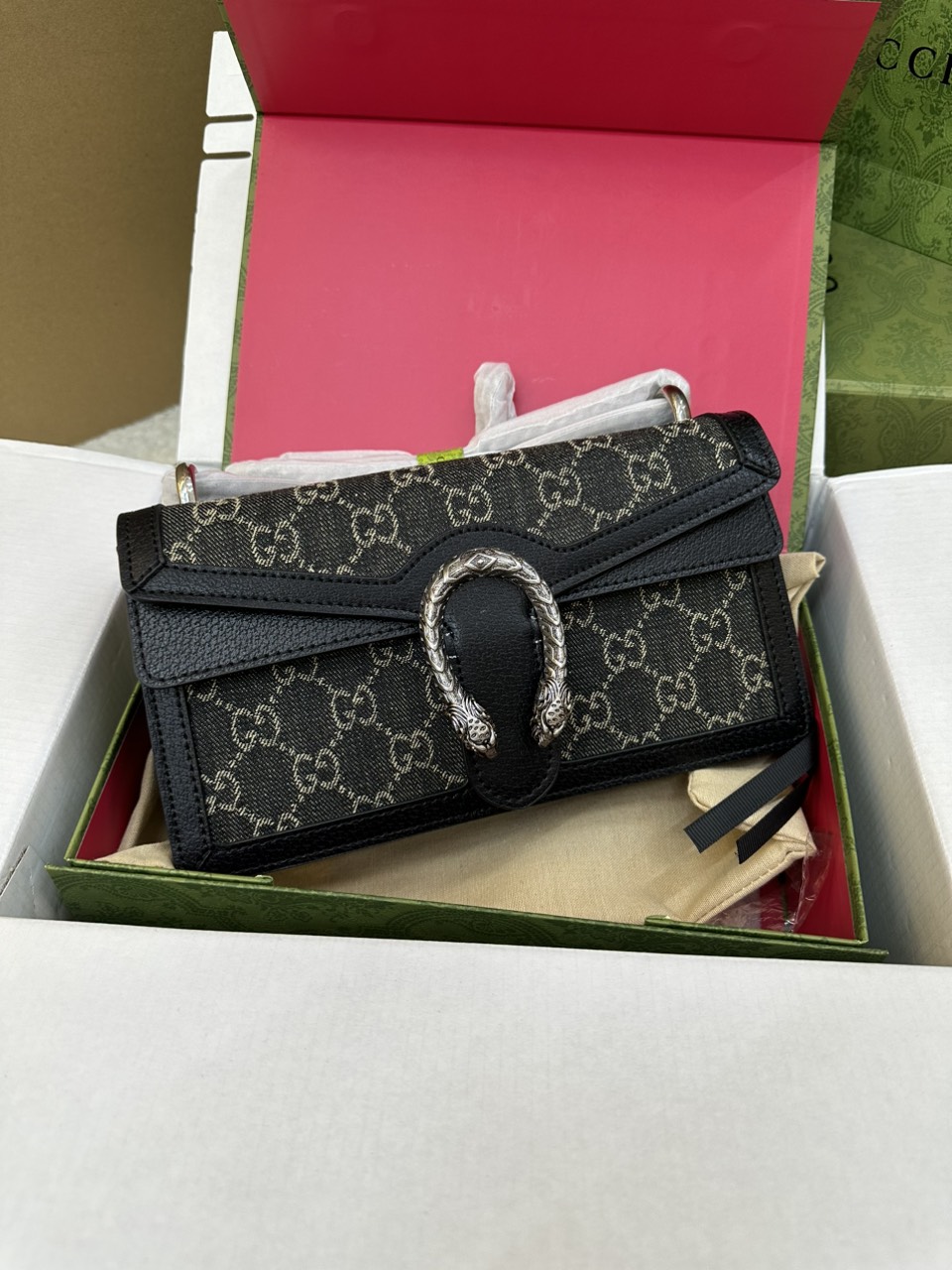 Túi Gucci Dionysus Super Màu Đen Size 25cm