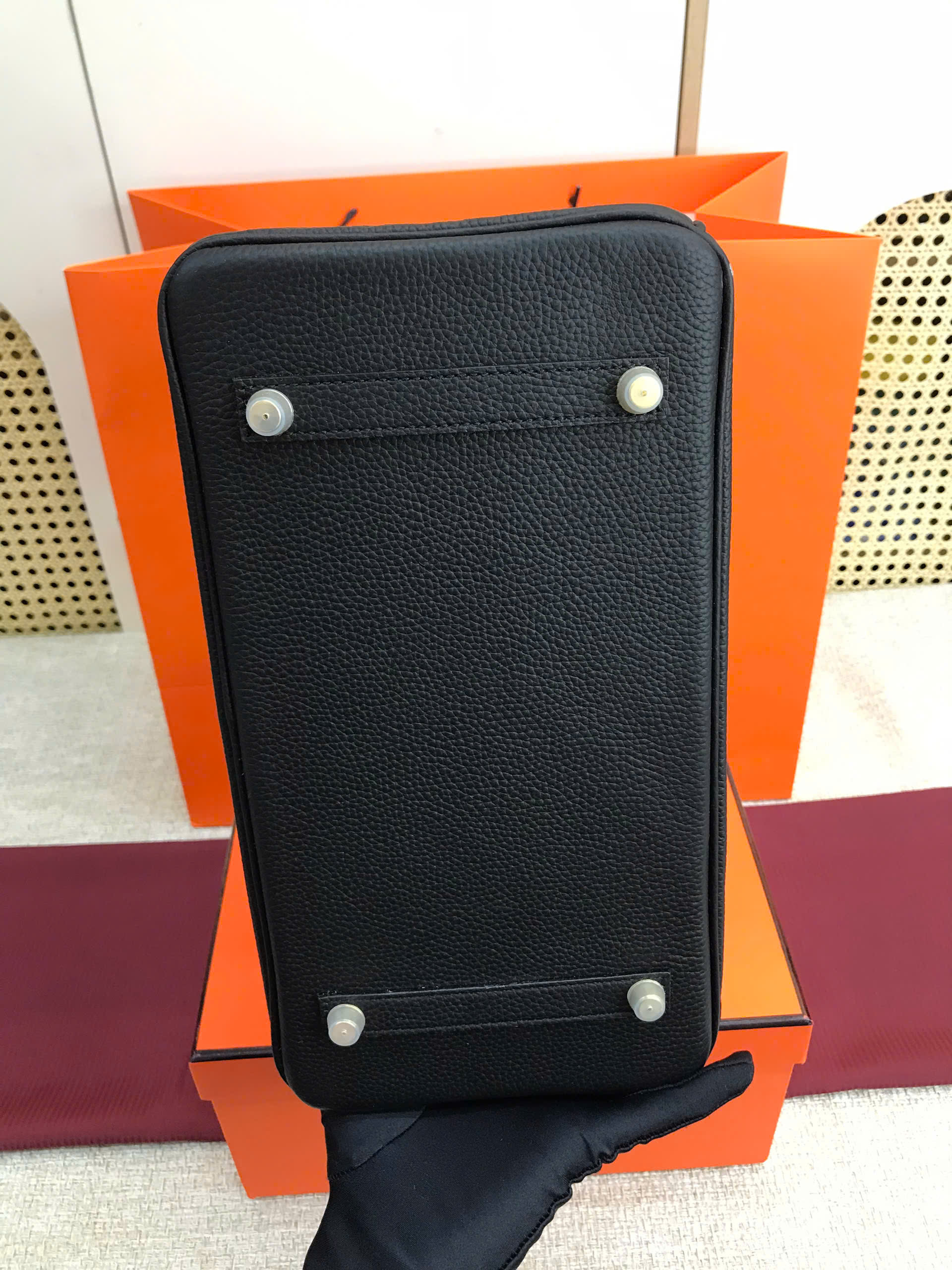 Túi Hermes Birkin Super Màu Đen Lót Hồng Size 30cm
