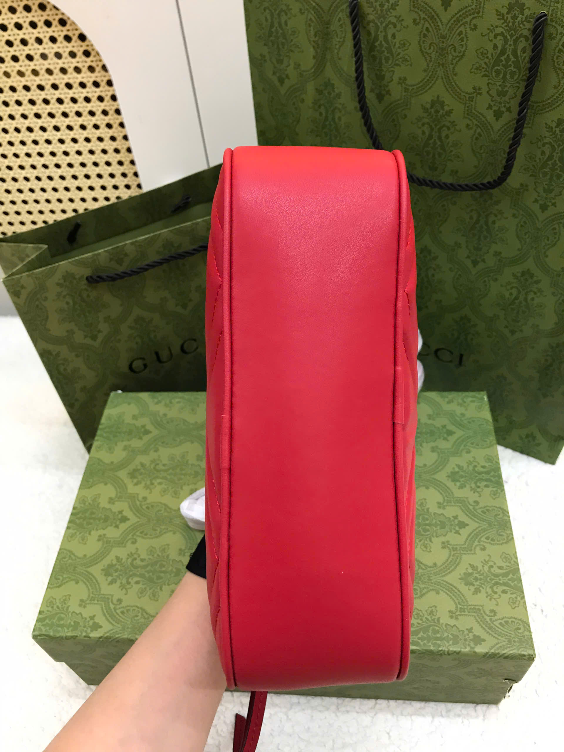 Túi Gucci GG Marmont Red Super Màu Đỏ Size 24cm 447632
