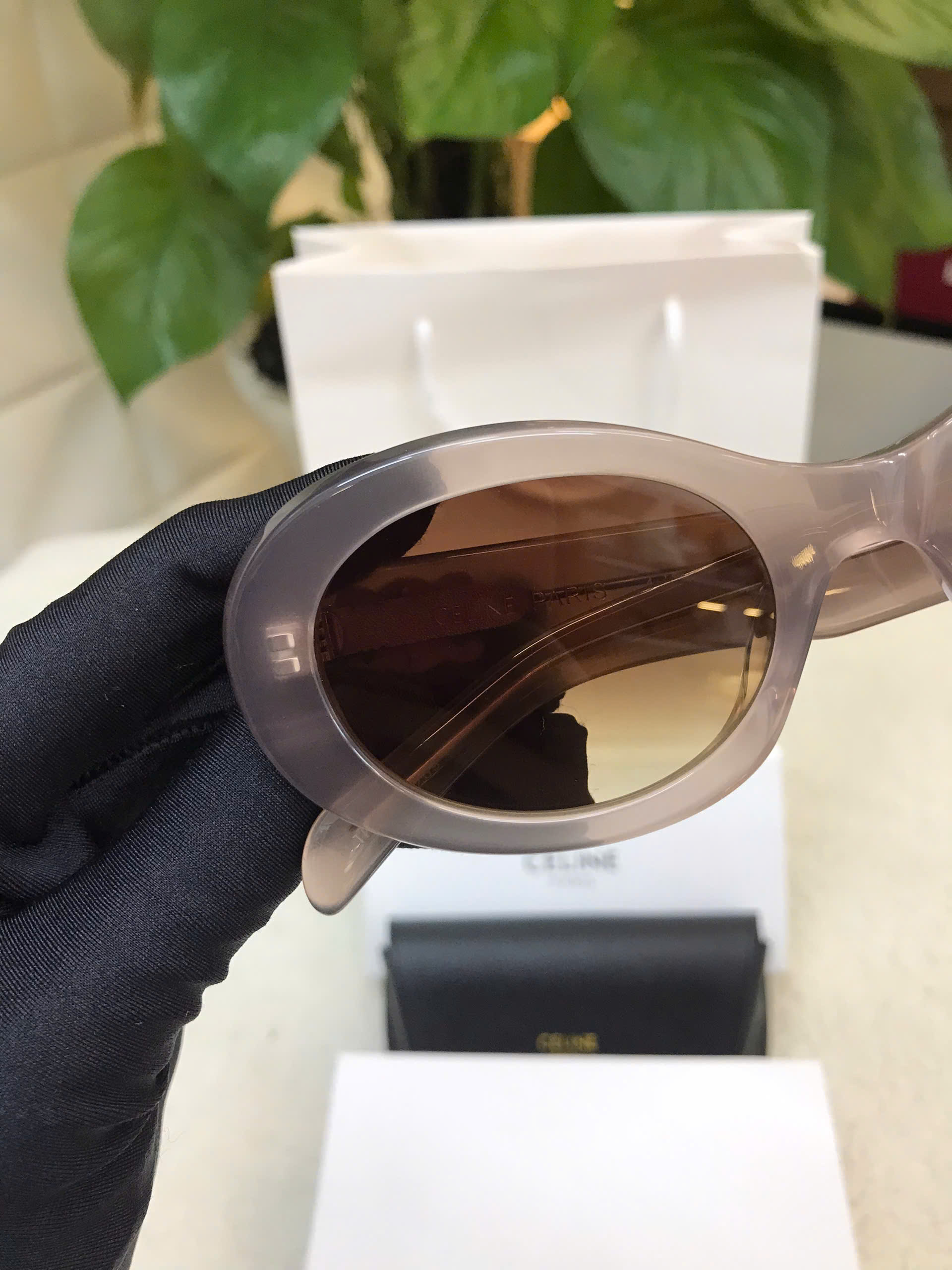 Kính Celine Triomphe 01 Sunglasses In Acetate Siêu Cấp