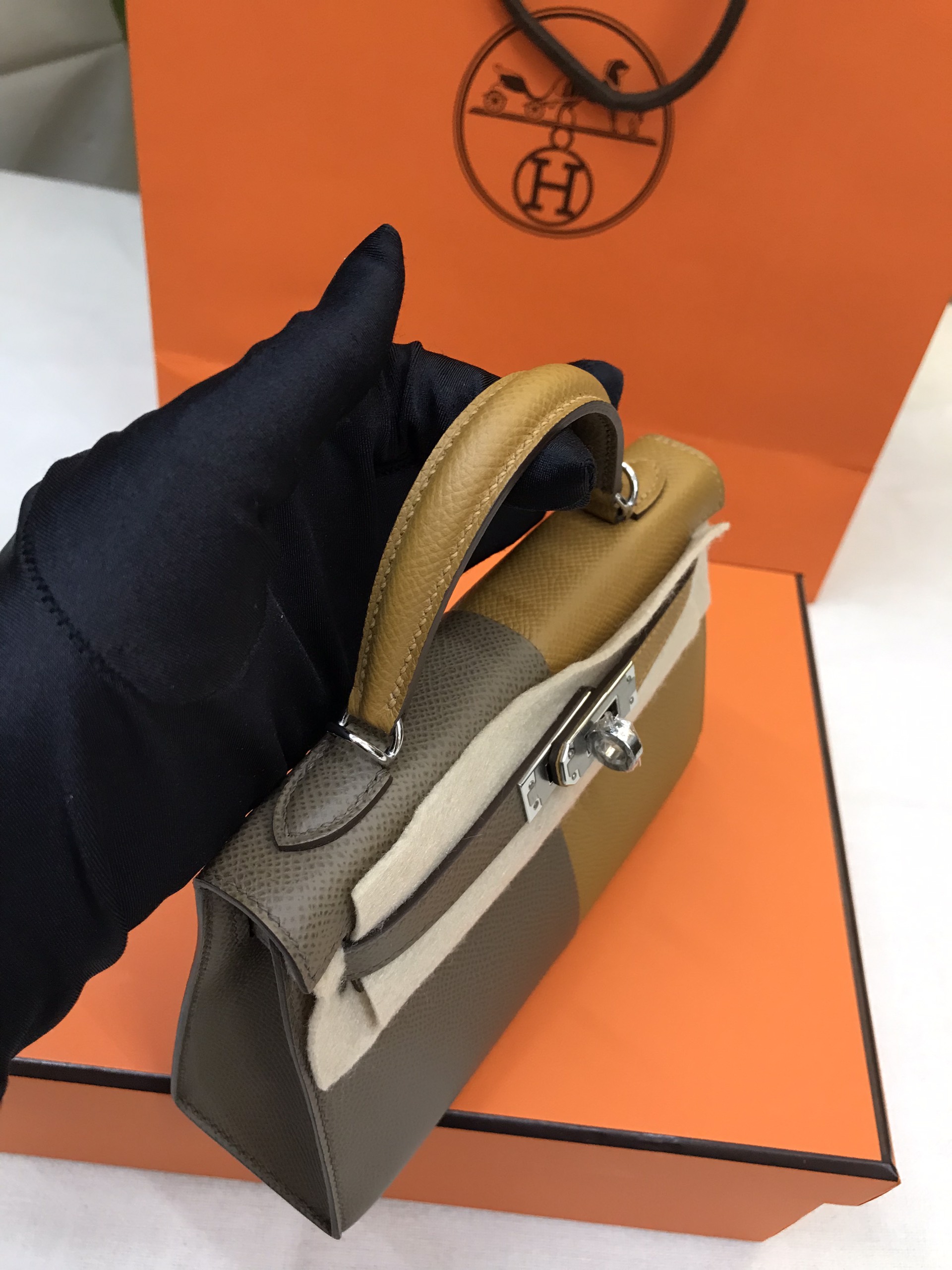 Túi Hermes Kelly 20 Epsom VIP Màu Phối Size 20cm