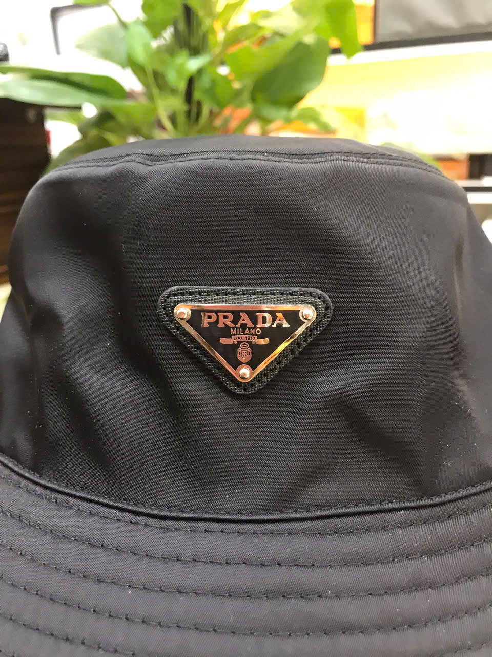 Nón Prada Re-Nylon Bucket Hat Siêu Cấp Màu Đen