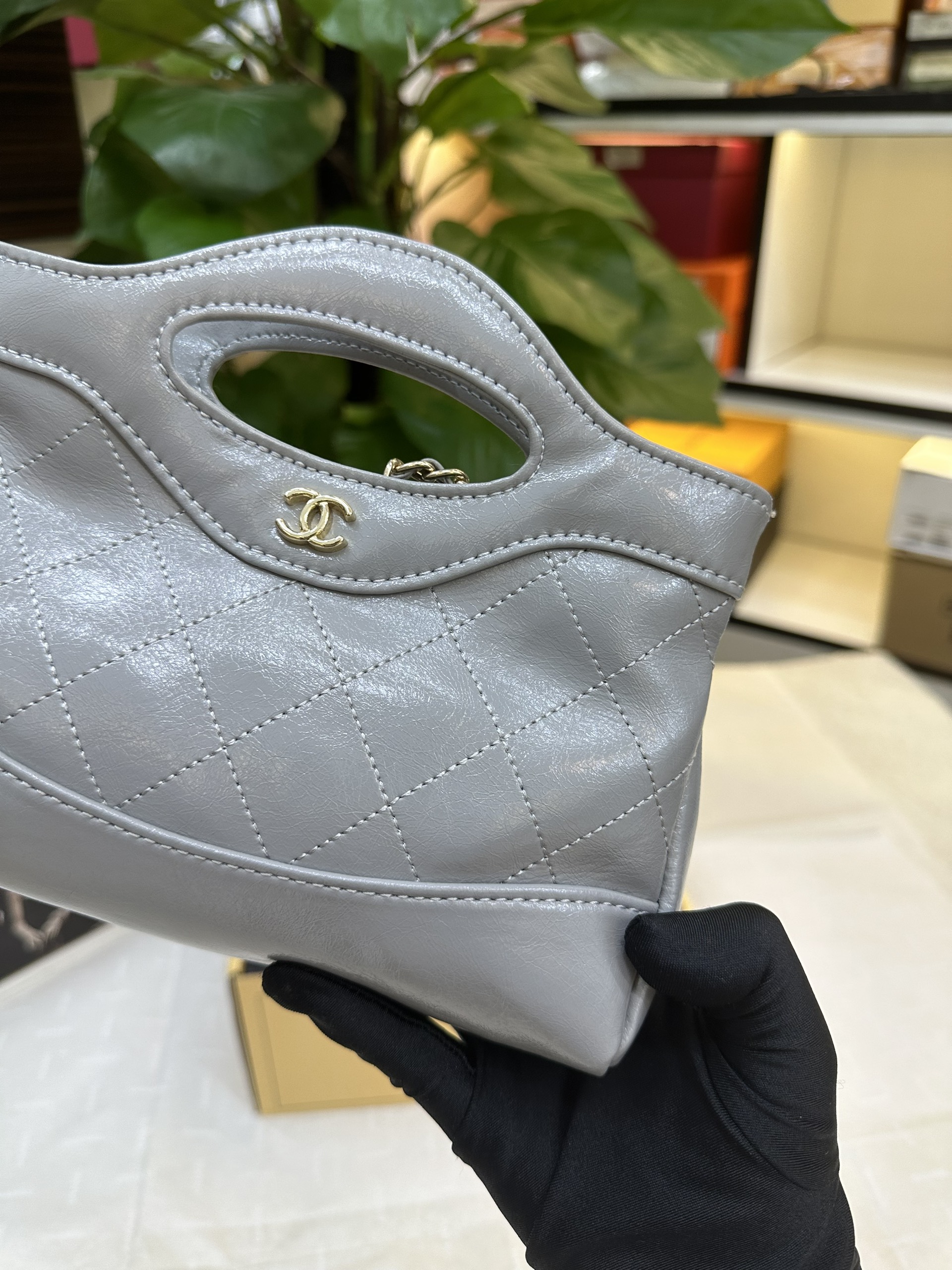 Túi Chanel 24C 31 Mini Nano Bag Super Màu Xám Size 21cm