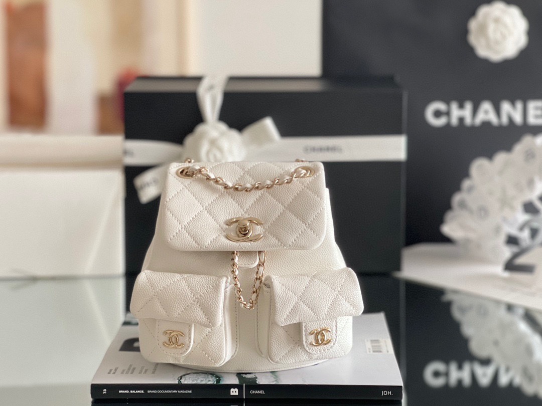 Balo Chanel 23P Duma Cool Vip Màu Trắng