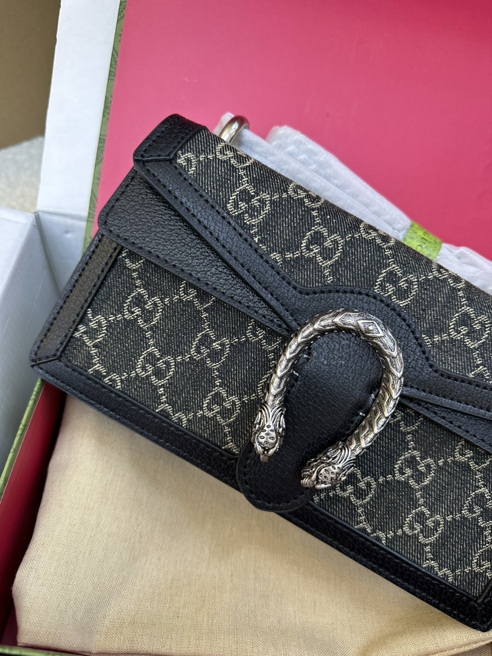 Túi Gucci Dionysus Super Màu Đen Size 25cm