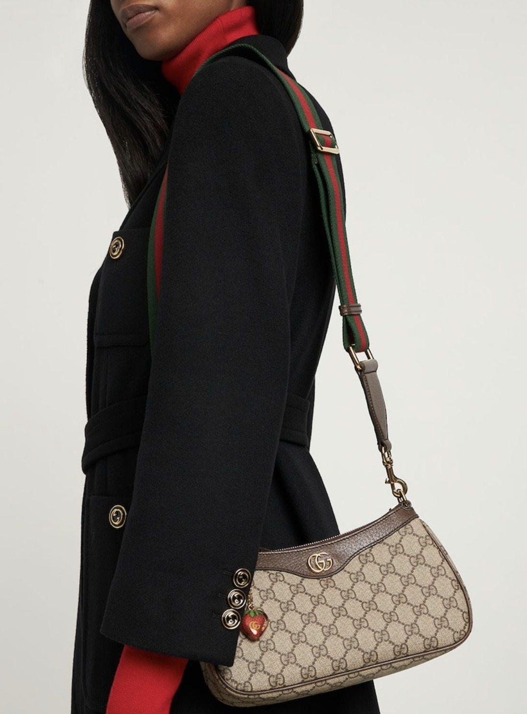 Túi xách Gucci Ophidia Super Màu Nâu Kèm Phụ Kiện Size 24cm