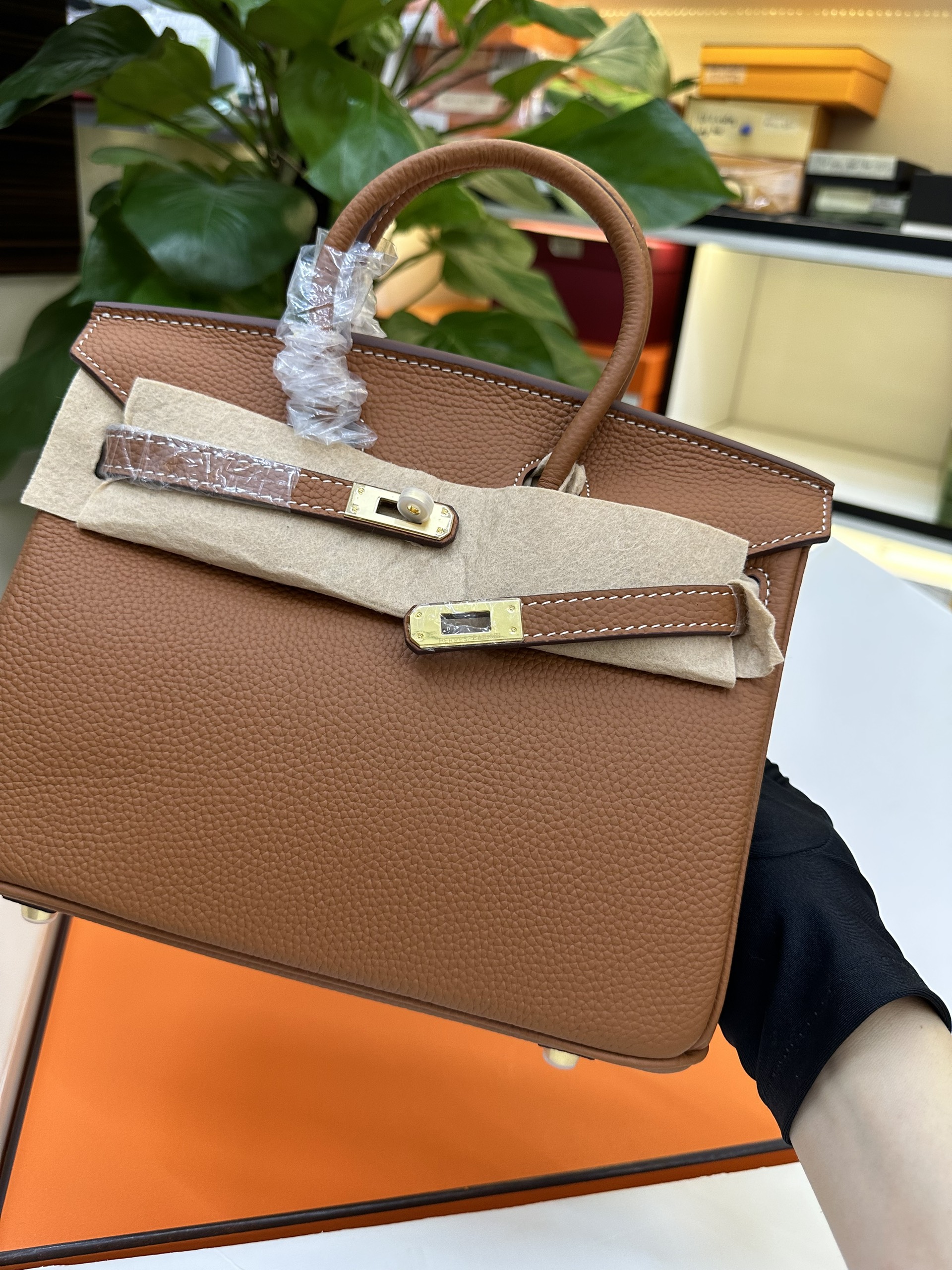 Túi Hermes Birkin 25 Super Màu Cam Size 25cm