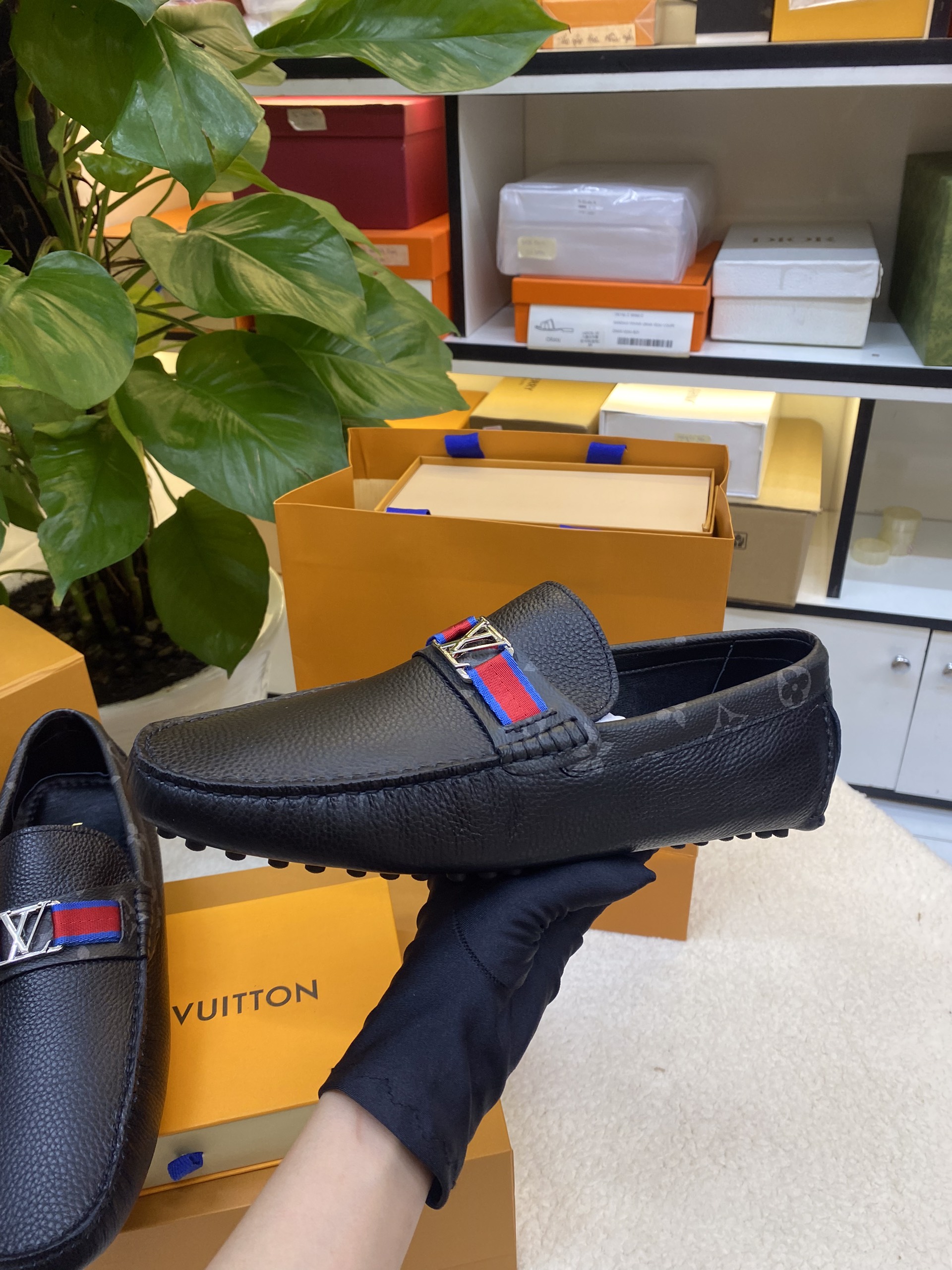 Giày LV Moccasin Hockenheim Siêu Cấp Size 46