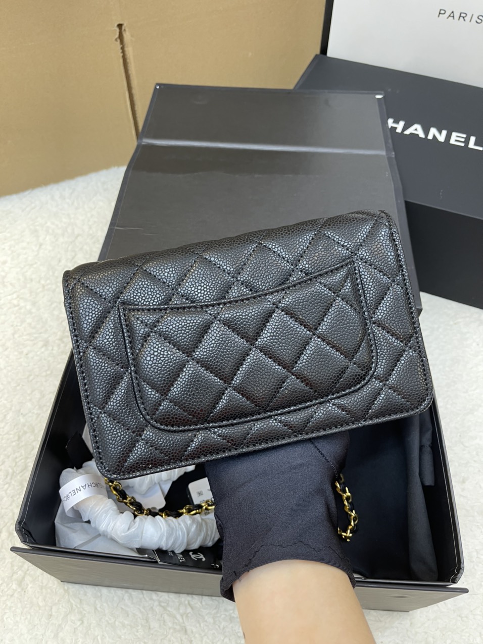 Túi Chanel Woc Super Màu Đen 19 cm