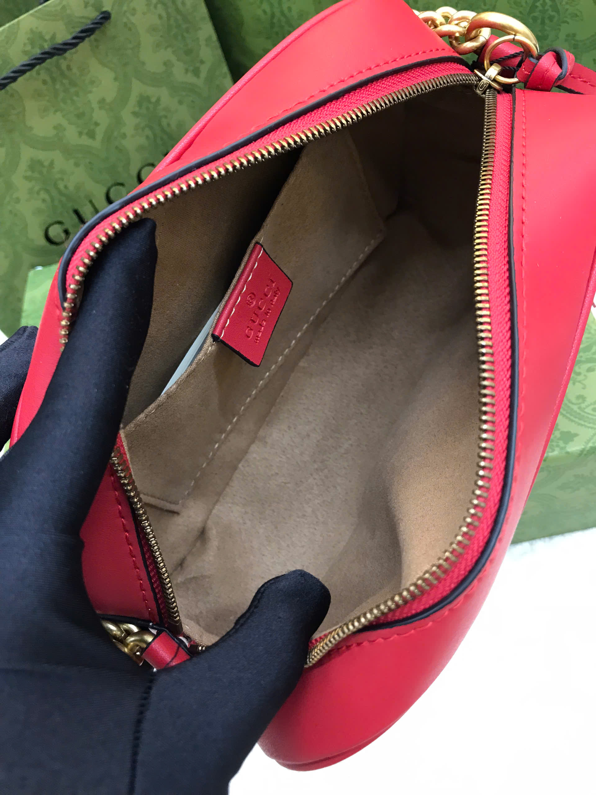 Túi Gucci GG Marmont Red Super Màu Đỏ Size 24cm 447632
