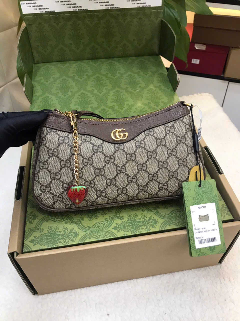 Túi Gucci Ophidia Handbag Small Super Size 25cm