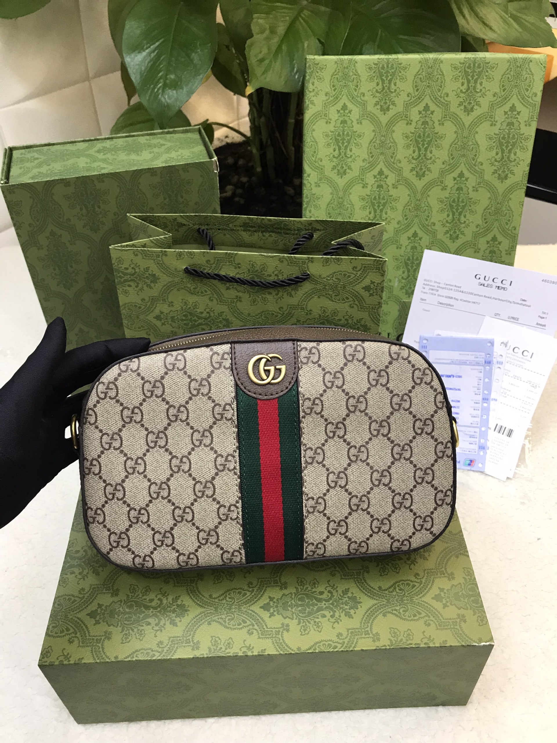 Túi Gucci Ophidia Small Crossbody Bag Super Size 24cm