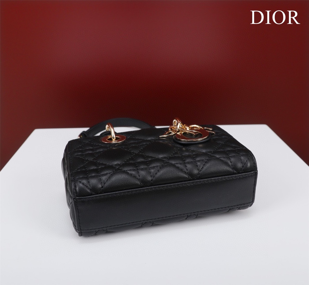 Túi Xách Dior Siêu Cấp Lady D-Joy-Micro Màu Đen Size 16.5 * 6 * 10cm 05402