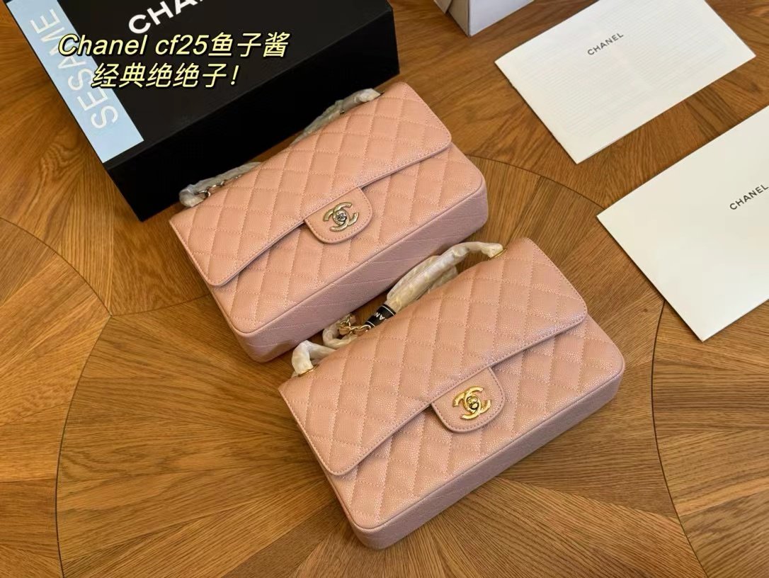 Tổng Hợp Bảng Màu Túi Chanel Classic Da Hạt Super Size 25cm Fullbox