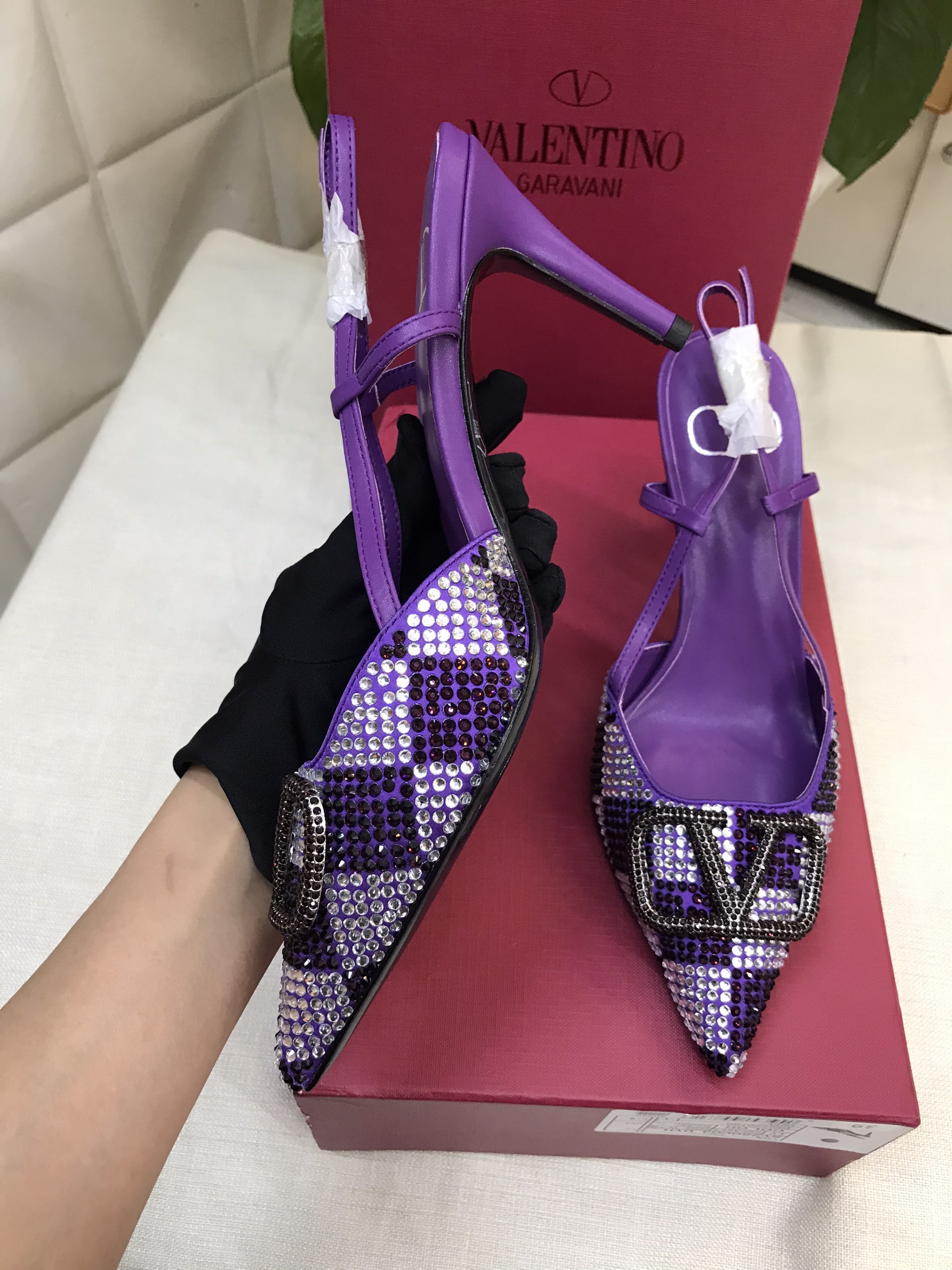 Giày Valentino Pumps Purple Siêu Cấp Size 39