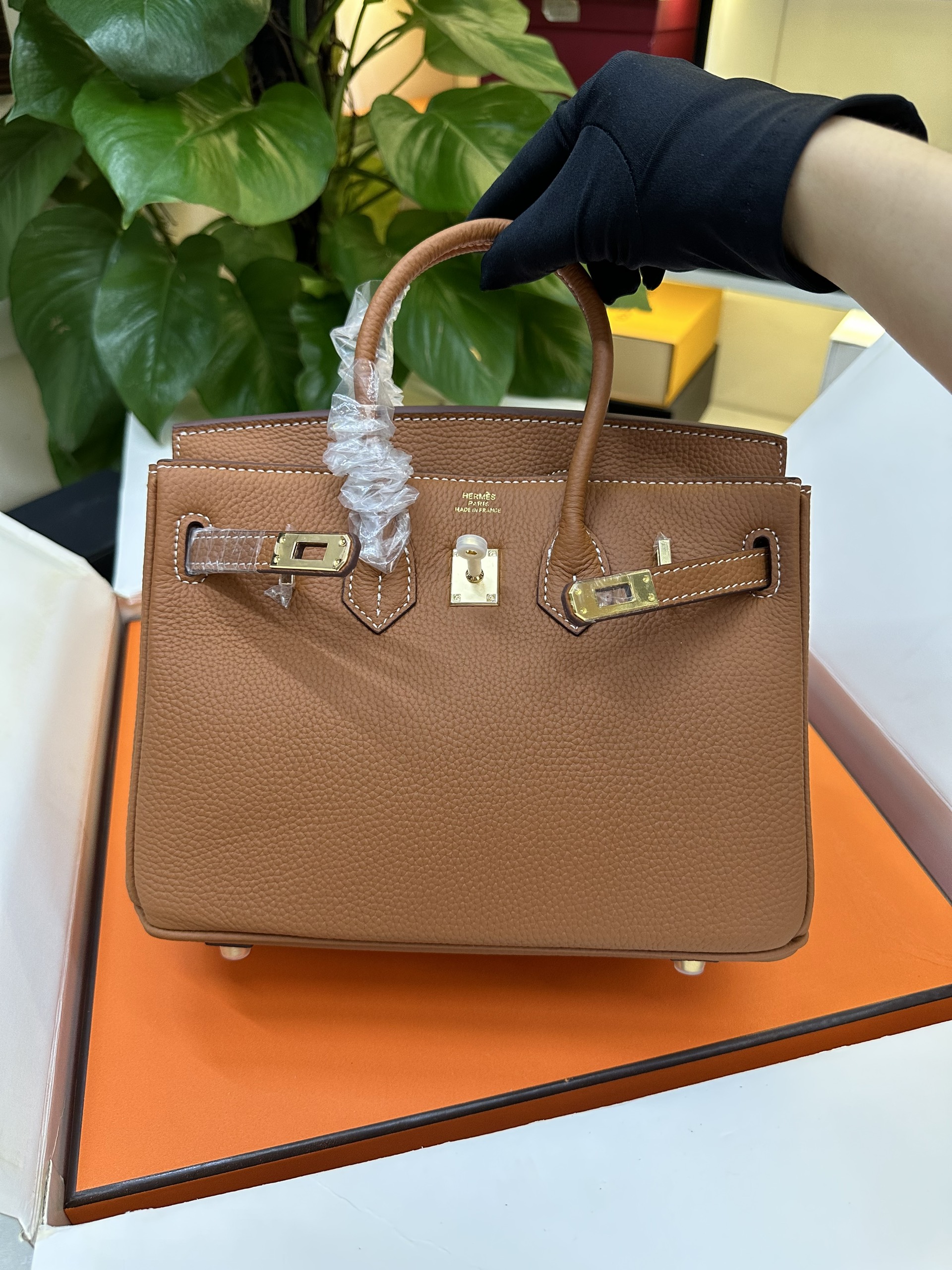 Túi Hermes Birkin 25 Super Màu Cam Size 25cm