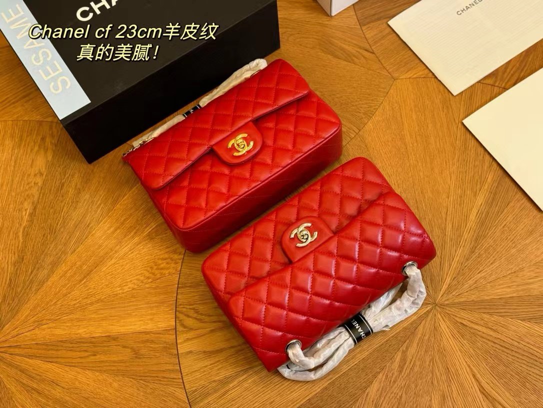 Tổng Hợp Bảng Màu Túi Chanel Classic Da Lì Super Size 23cm Fullbox