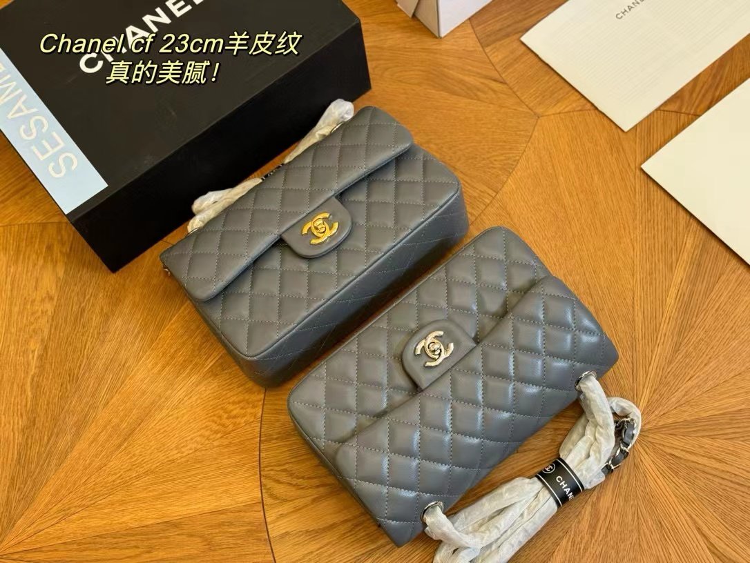 Tổng Hợp Bảng Màu Túi Chanel Classic Da Lì Super Size 23cm Fullbox