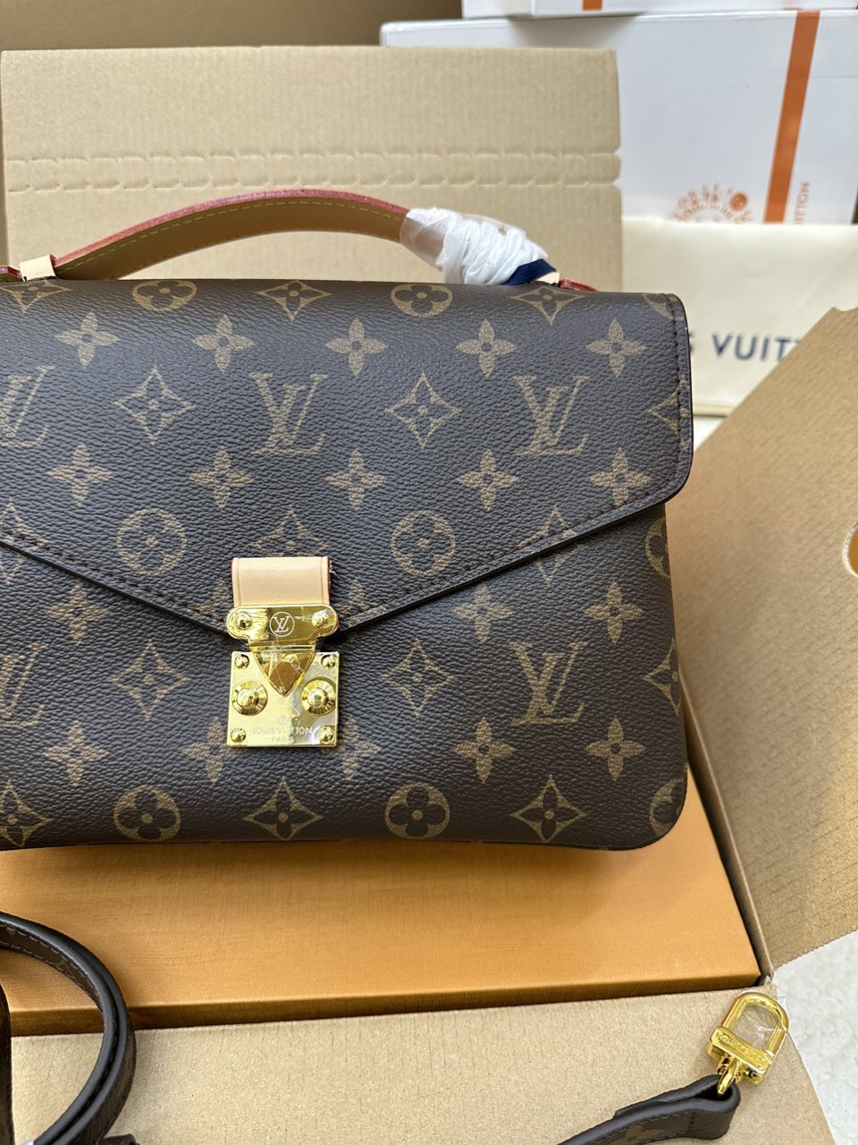 Túi Xách LV Pochette Mettis Super Màu Nâu Size 25cm  M44875